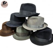 12 Vintage Trilby Hats Bundle